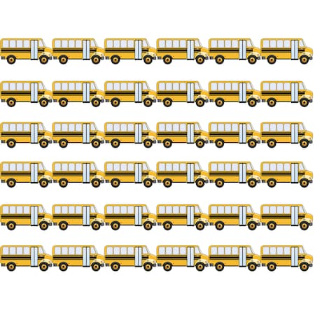 Hygloss Products School Bus Die Cut Border, 36ft Per Pack, PK6 33660